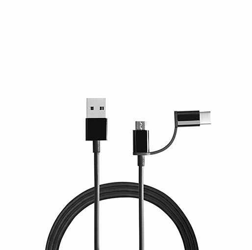 Mi 2-in-1 USB Multi Charging Cable (Micro USB to Type-C)
