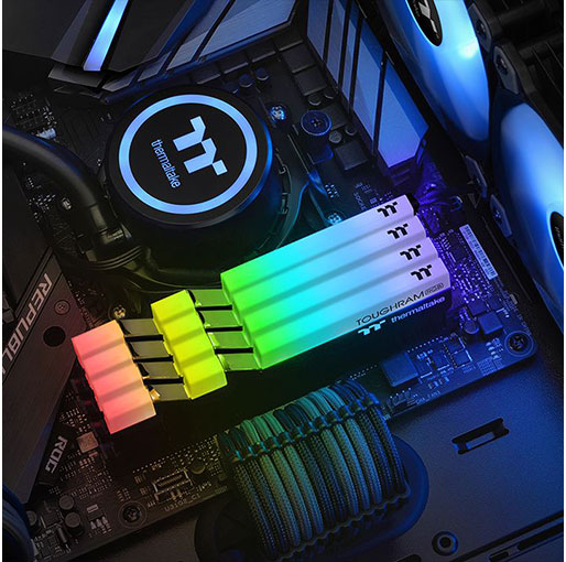 Thermaltake TOUGHRAM RGB Memory DDR4 3200MHz 16GB (8GB x 2)-Black