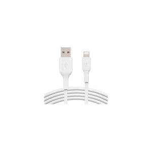Buy BELKIN BOOST CHARGE White Lightning to USB-A Cable 6.56 ft. (2.0 m) at best price in Qatar.