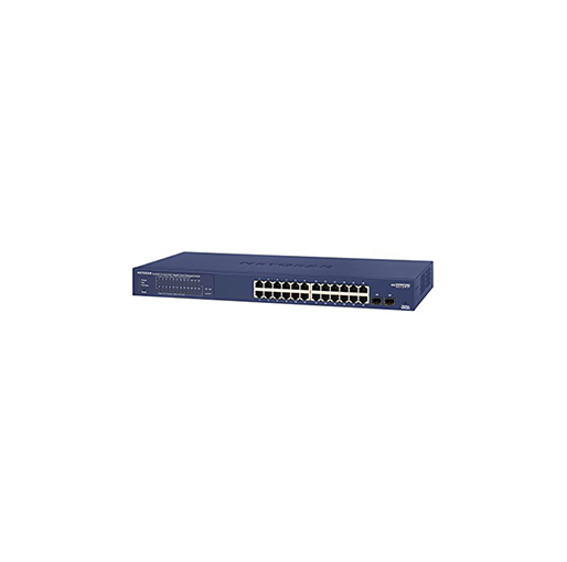 Buy NETGEAR GS724TP-200EUS ProSAFE 24-Port Smart Gigabit PoE+ Switch w/ 2 x SFP Ports (190W) at best price in Qatar