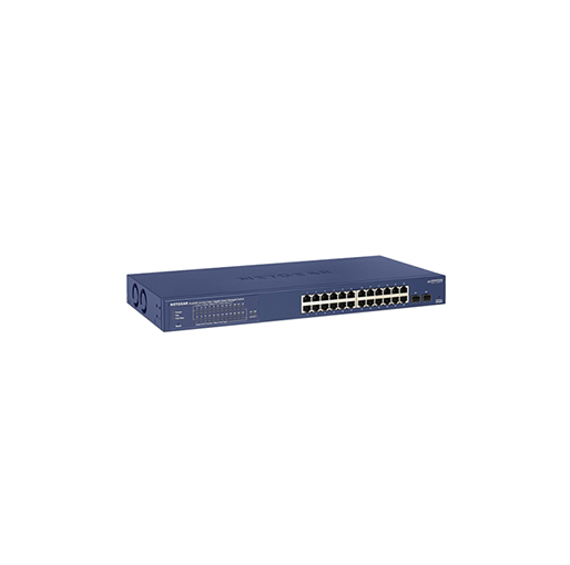 NETGEAR GS724TP-200EUS ProSAFE 24-Port Smart Gigabit PoE+ Switch w/ 2 x SFP Ports (190W)