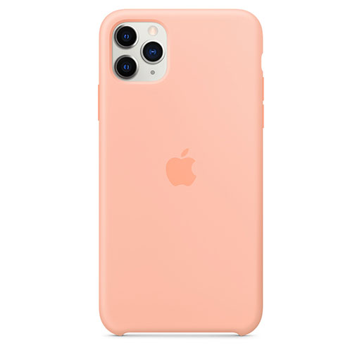 Apple iPhone 11 Pro Max Silicone Case - Grapefruit