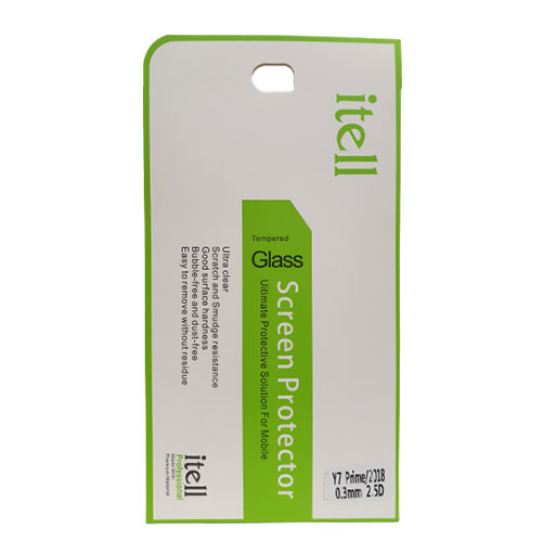 Buy Itell Huawei Y7 Prime 2018 Tempered glass screen protector in Qatar