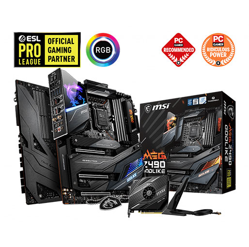 Buy MSI MEG Z490 GODLIKE LGA 1200 Intel Z490 SATA 6Gb/s Extended ATX Intel Motherboard in Qatar
