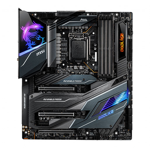 MSI MEG Z490 GODLIKE LGA 1200 Intel Z490 SATA 6Gb/s Extended ATX Intel Motherboard