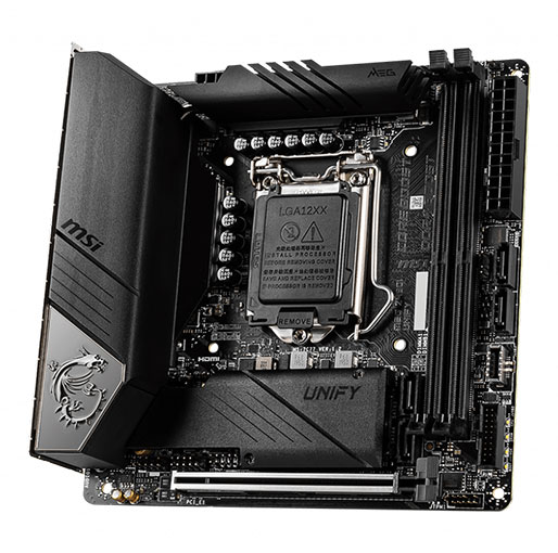 MSI MEG Z490I UNIFY LGA 1200 Intel Z490 SATA 6Gb/s Mini ITX Intel Motherboard