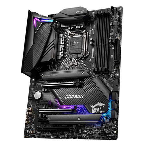 MSI MPG Z490 GAMING CARBON WIFI LGA 1200 Intel Z490 SATA 6Gb/s ATX Intel Motherboard