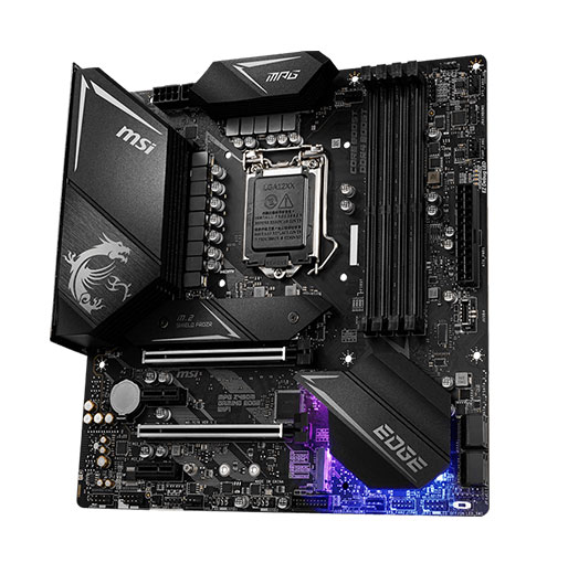 MSI MPG Z490M GAMING EDGE WIFI LGA 1200 Intel Z490 SATA 6Gb/s Micro ATX Intel Motherboard