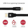 Promate Coiline-i 1M Durable Aluminium Alloy Auto-Rolling Reversible USB-A to Lighting Cable with 2A Fast Charging