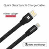 Promate Coiline-i 1M Durable Aluminium Alloy Auto-Rolling Reversible USB-A to Lighting Cable with 2A Fast Charging