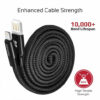 Promate Coiline-i 1M Durable Aluminium Alloy Auto-Rolling Reversible USB-A to Lighting Cable with 2A Fast Charging
