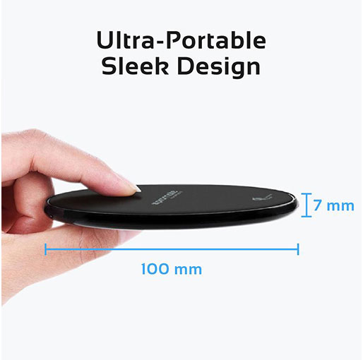 Promate AuraPad-3 Ultra-Fast Wireless Charging Dock with LED Light