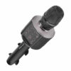 Buy Promate VocalMic-4 Multi-Purpose Wireless Karaoke Microphone with LED Light and Phone Holder Silver in Qatar