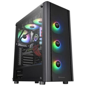 Thermaltake V250 Tempered Glass ARGB Mid-Tower Black Gaming Computer Case