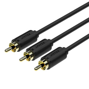 Unitek Y-C950BK 3 RCA to 3 RCA Cable 1.5Mtr