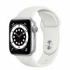 Buy Apple Watch Series 6 GPS,40mm Silver Aluminium Case with White Sport Band - Regular at best price in Qatar.