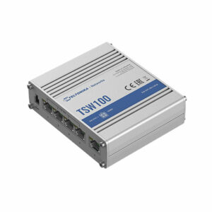Buy Teltonika TSW100 Industrial Rugged Unmanaged Poe+ Switch at best price in Qatar.