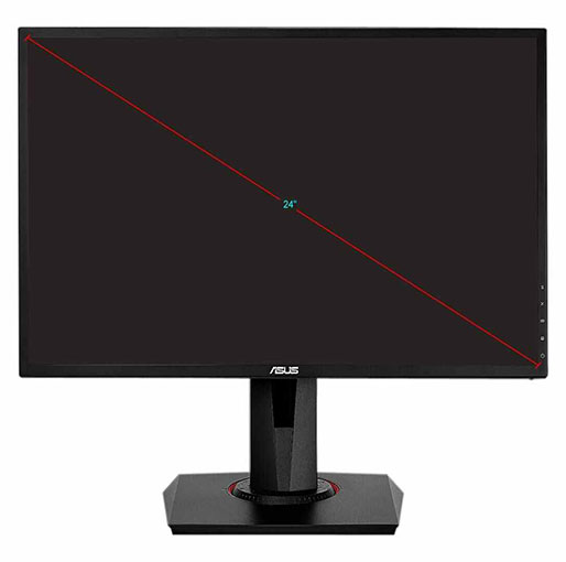 ASUS VG248QG Gaming Monitor - 24”, Full HD, 0.5ms*, overclockable 165Hz (above 144Hz),G-SYNC Compatible, Adaptive-Sync