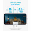 Input 100-240V 0.6A 50-60Hz Output 5V=3A/9V=2.22A Compatibility USB-C devices: USB-C to USB-C cable required (sold separately) 2020 / 2018 iPad Pro 12.9’’ Gen 4 / 3, iPad Pro 11’’ Gen 2 / 1 Galaxy S20/ S20+/ S20 Ultra/ S10 / S10+ / S10e /S9 / S9+ / S8 /S8+ Note 20/ Note 20 Ultra/ Note 10+/ Note 10/ Note 9 Pixel 4/ 4XL/ 3a/ 3XL / 3 / 2 XL / 2, and More Lightning devices: USB-C to Lightning cable required (sold separately) iPhone SE 2020 / 11 / 11 Pro / 11 Pro Max / XS / XS Max / XR / X / 8 Plus / 8 / 7 Plus / 7 / 6 Plus iPad Pro 10.5; iPad Air 3 10.5”; iPad mini 5 7.9” and later models AirPods, AirPods Pro, Apple Watch, and More
