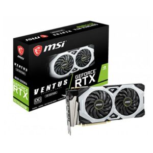 MSI GeForce RTX 2070 SUPER VENTUS 8GB DirectX 12 RTX 2070 GP OC 256-Bit GDDR6 PCI Express 3.0 x16 HDCP Ready SLI Support Graphics Video Card