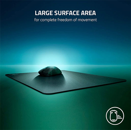 Razer Acari Gaming Mouse mat pad Super Slick Ultra-low friction gaming mat for maximum speed, Black RZ02-03310100-R3M1