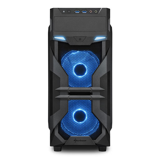 Sharkoon VG7-W ATX midi tower Gaming PC Case