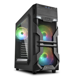 Buy Sharkoon VG7-W RGB ATX midi tower Gaming PC Case in Qatar