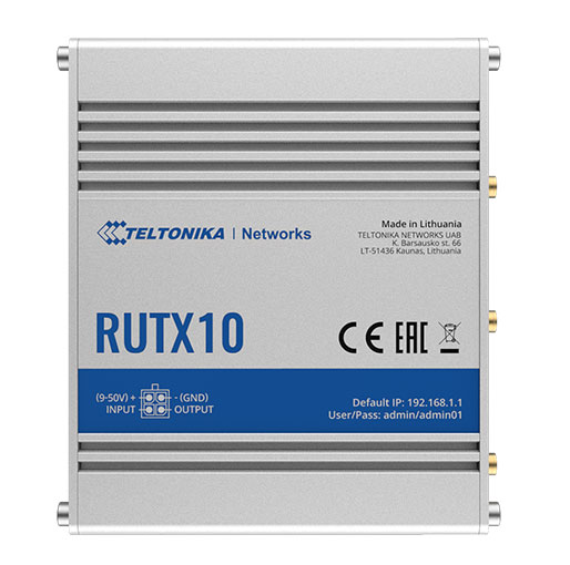 Teltonika RUTX10 Industrial Professional Gigabit Ethernet Router