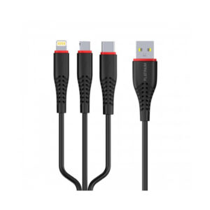 Platinum Smart Series Car Charger Qc + 3in1 Multi Charging Cable P-BDCLAQ3N1