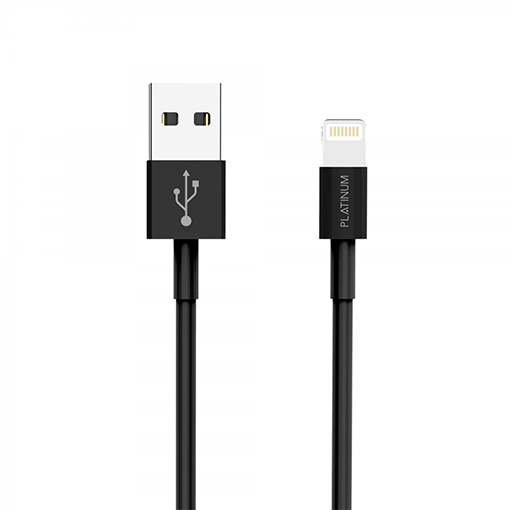 Buy Platinum Vital Series Cable Lightning Cable 1.2M Black P-CBVTL1BK at best price in Qatar.