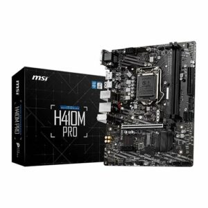 Buy MSI PRO H410M PRO LGA 1200 Intel H410 SATA 6Gb/s Micro ATX Intel Motherboard at best price in Qatar.