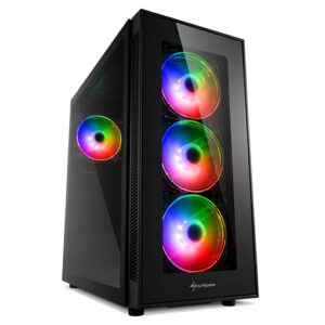 Sharkoon TG5 Pro RGB ATX - Medium Tower Gaming PC Case - Black