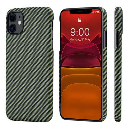 Buy Pitaka MagEZ Case For iPhone 11 (6.1") - Black/Yellow (Twill) at best price in Qatar.