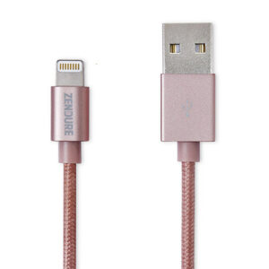 Zendure Apple MFi Certified Lightning Cable 30 cm Rose Gold