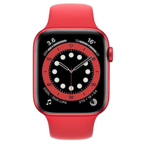 Buy Apple Watch Series 6 GPS (PRODUCT)RED Aluminum Case with Sport Band at best price in Qatar.