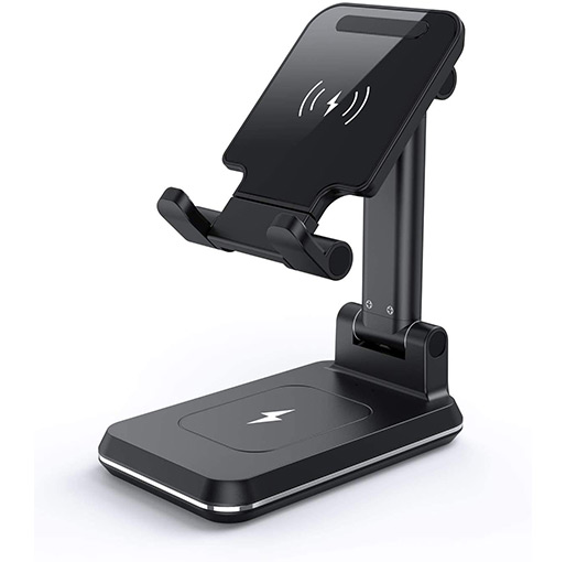 Buy Fully Foldable Cell Phone 10W Qi Wireless Charging Stand at best price in Qatar.