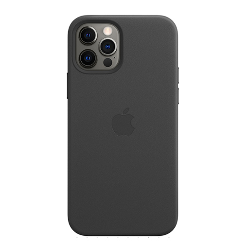 Buy Apple iPhone 12 | 12 Pro 6.1" Leather Case with MagSafe MHKG3ZM/A - Black at best price in Qatar