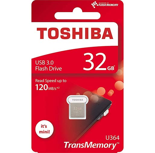 Buy Toshiba U364 32GB USB3.0 Mini Pen Drive Flash Drive THN-U364W0640A4 at best price in Qatar