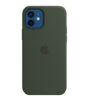 Buy Apple iPhone 12 | 12 Pro 6.1" Silicone Case with MagSafe MHL33ZM/A - Cyprus Green at best price in Qatar.