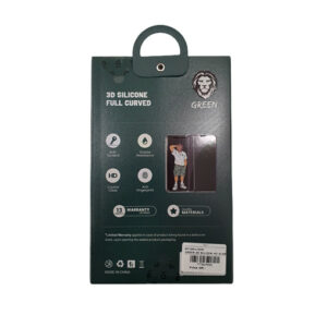 Buy Green iPhone 12 Pro Max 6.7" 3D Silicone+ Full curved & HD screen Protector at best price in Qatar.