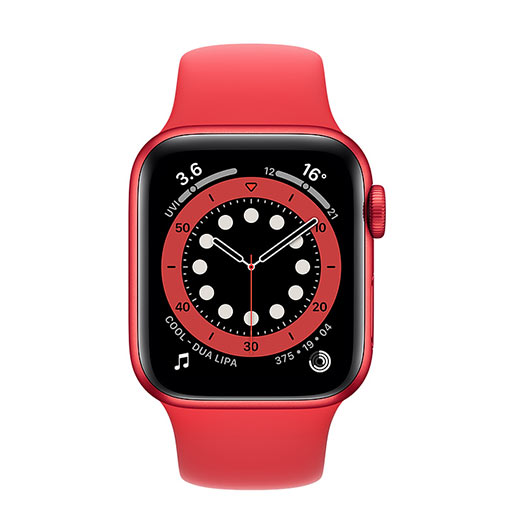 Buy Apple Watch Series 6 (GPS, 40mm, (PRODUCT)RED Aluminum Case with Sport Band) at best price in Qatar.