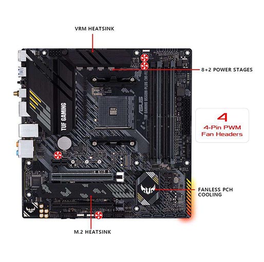 TUF Gaming B550m Plus ASUS Prime B550M-A AMD Ryzen Micro ATX
