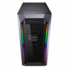 COUGAR MX410 Mesh-G RGB Black ATX Mid Tower Powerful and Compact Mid-Tower Case with Mesh Front Panel and Tempered Glass Built-in 4 RGB Fan
