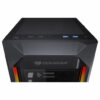 COUGAR MX410 Mesh-G RGB Black ATX Mid Tower Powerful and Compact Mid-Tower Case with Mesh Front Panel and Tempered Glass Built-in 4 RGB Fan