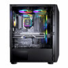 COUGAR MX410 Mesh-G RGB Black ATX Mid Tower Powerful and Compact Mid-Tower Case with Mesh Front Panel and Tempered Glass Built-in 4 RGB Fan