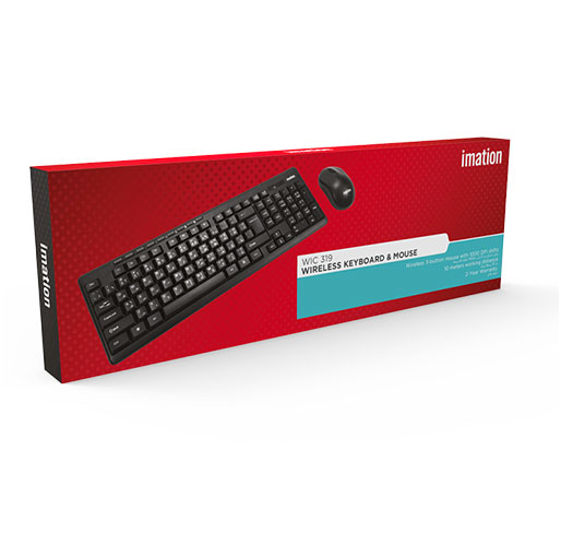 Imation 2.4G Wireless Keyboard and Mouse Combo - WIC 319