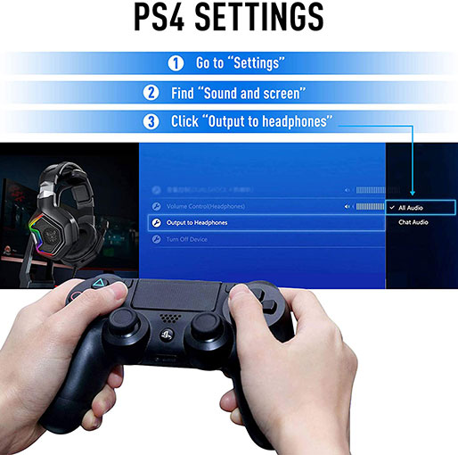 ONIKUMA K1 Pro RGB 7.1 Noise Canceling Surround Sound Gaming Headset for PCPS4Nintendo