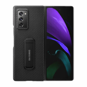 Buy Samsung Aramid Standing cover for Galaxy Z fold2 - Black in Qatar
