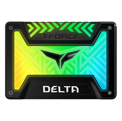 Buy Team Group T-Force 512GB Delta RGB 2.5 Inch SATA III 3D NAND Internal Solid State Drive(SSD) - Black T253TR500G3C313 in Qatar