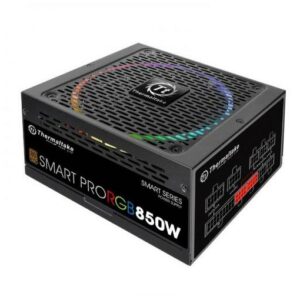 Thermaltake Smart Pro 850W Fully Modular RGB Fan 80 Plus Bronze Power Supply Unit - Black | PS-SPR-0850FPCBUK-R